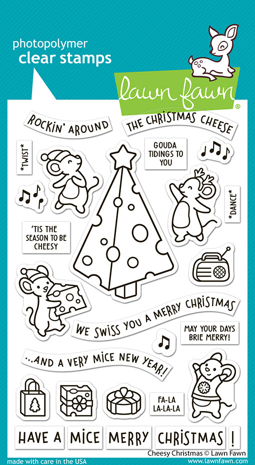 Lawn Fawn Cheesy Christmas Stamp