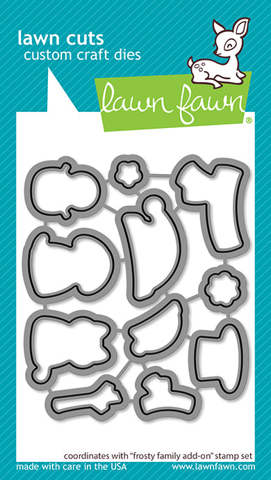 Lawn Fawn Lawn Cuts - Frosty Family Add-On Dies