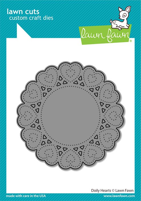 Lawn Fawn Doily Hearts