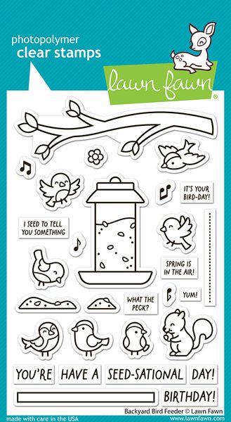 Lawn Fawn Backyard Bird Feeder Stamp Set