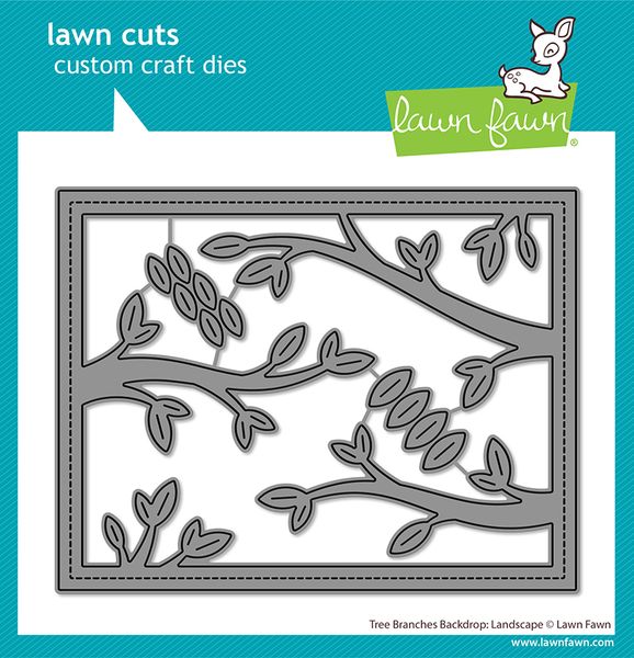 Lawn Fawn Lawn Cuts - Tree Branches Backdrop: Landscape Dies
