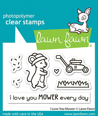 Lawn Fawn: Stamps - I Love You Mower