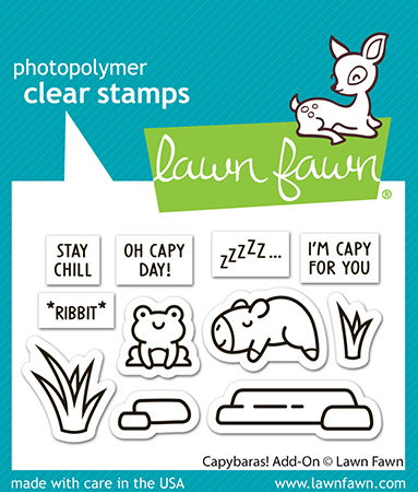 Lawn Fawn Stamps - Capybaras! Add-On Stamp Set