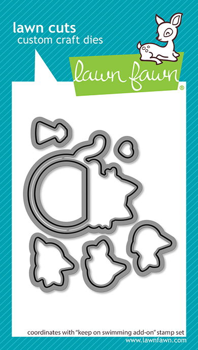 Lawn Fawn Lawn Cuts - Keep on Swimming Add-On Dies