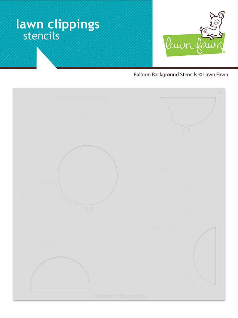 Lawn Fawn Lawn Clippings - Balloon Background Stencils
