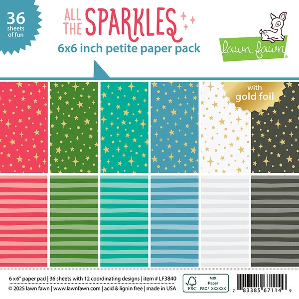 Lawn Fawn All The Sparkles Petite Paper Pack