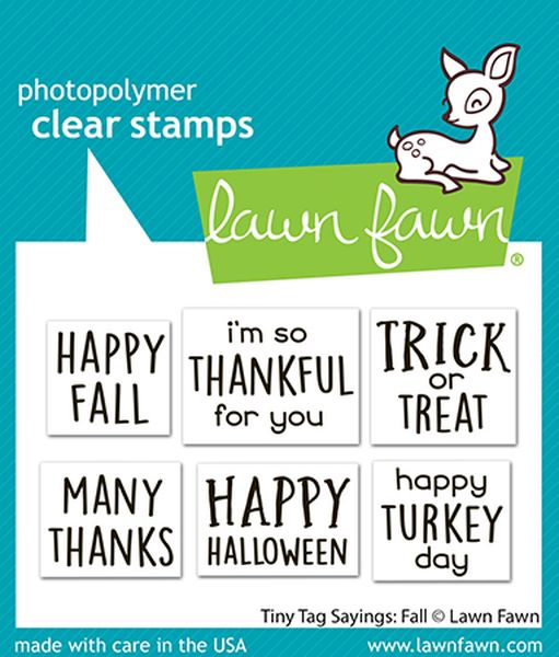 Lawn Fawn Tiny Tag Sayings: Fall