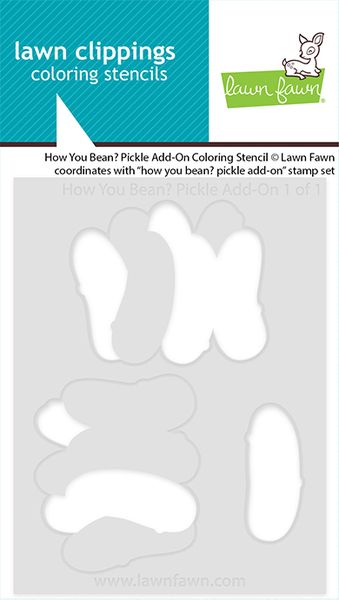 Lawn Fawn How You Bean? Pickle Add-On Coloring Stencil