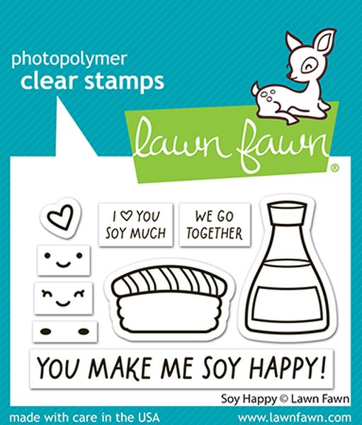 Lawn Fawn Soy Happy Stamp Set