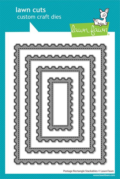 Lawn Fawn Postage Rectangle Stackables Stamp Set