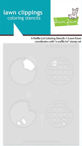 Lawn Fawn A Waffle Lot Coloring Stencils