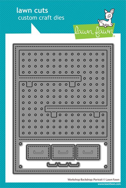 Lawn Fawn Workshop Backdrop: Portrait Die