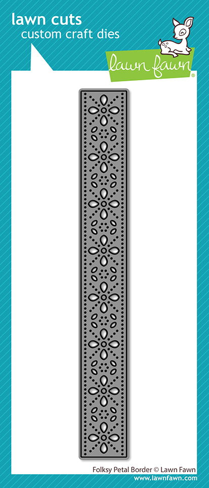 Lawn Fawn Folksy petal Border Die