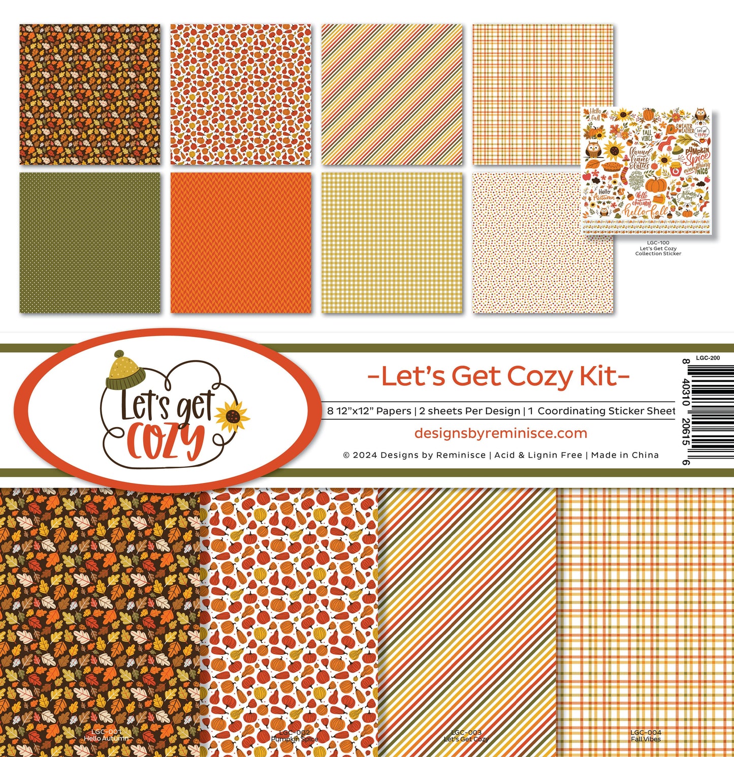 Reminisce Let's Get Cozy Collection Kit