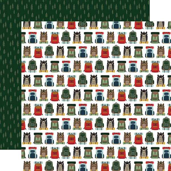 Echo Park Let's Go Camping Backpacks DS Paper (1 Sheet)