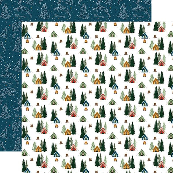 Echo Park Let's Go Camping Life is a Journey DS Paper (1 Sheet)