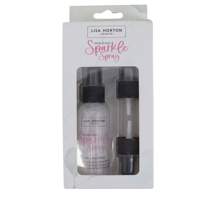 Lisa Horton Crafts Sparkle Spray & 3 Replacement Nozzles/Spray Heads - Pink Unicorns