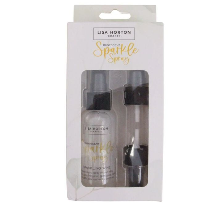 Lisa Horton Crafts Sparkle Spray & 3 Replacement Nozzles/Spray Heads - Sparkling Wine
