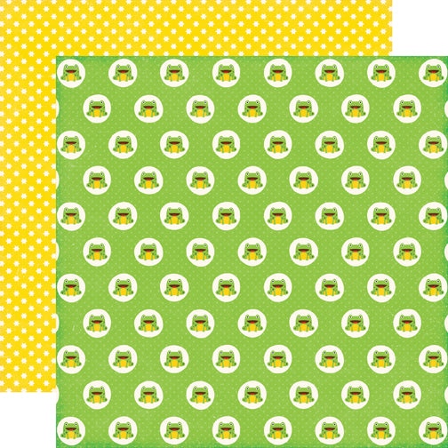 Echo Park Little Man: Frogs DS Paper (1 Sheet)