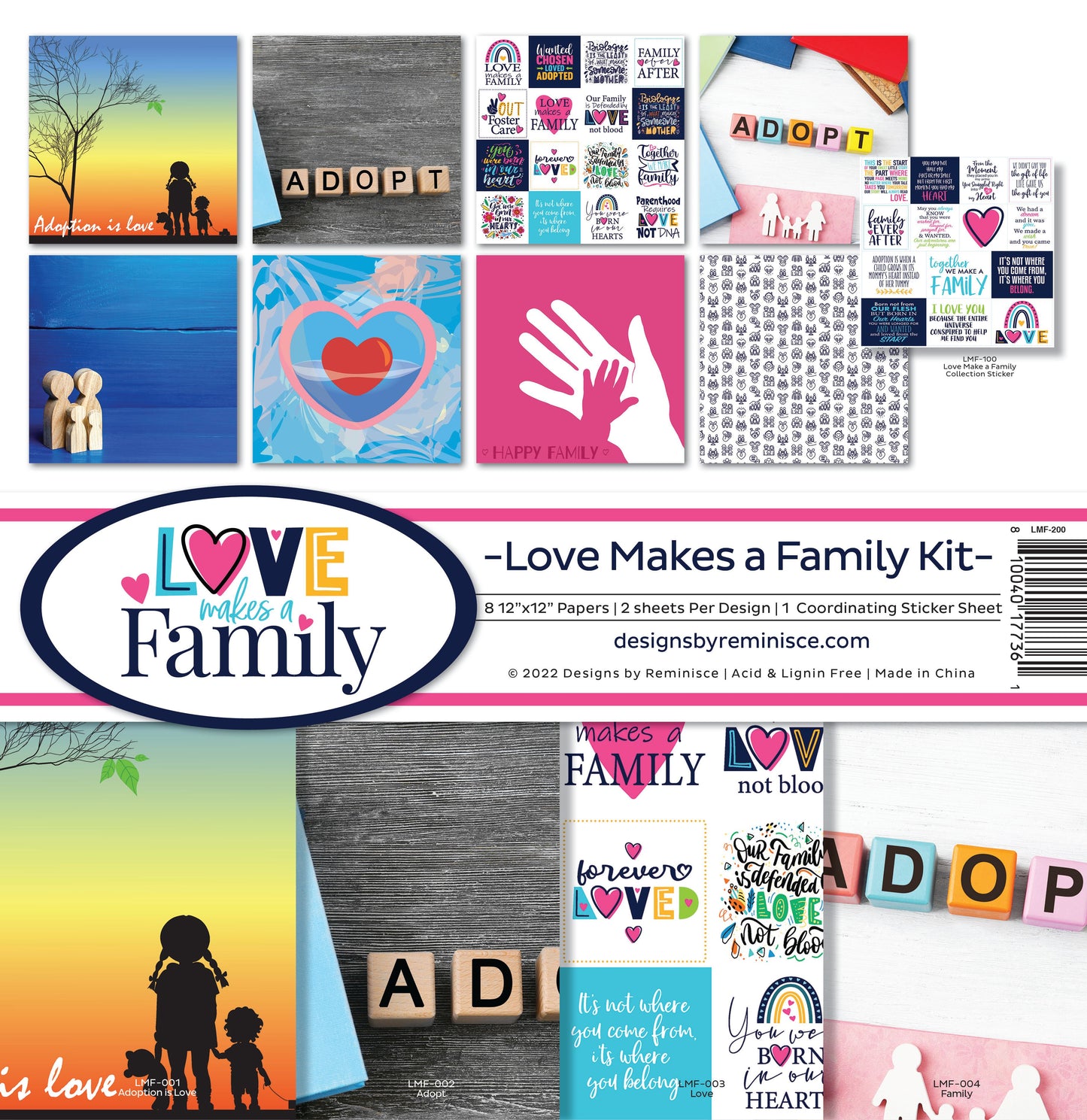 Reminisce Love Makes a Family Collection Kit