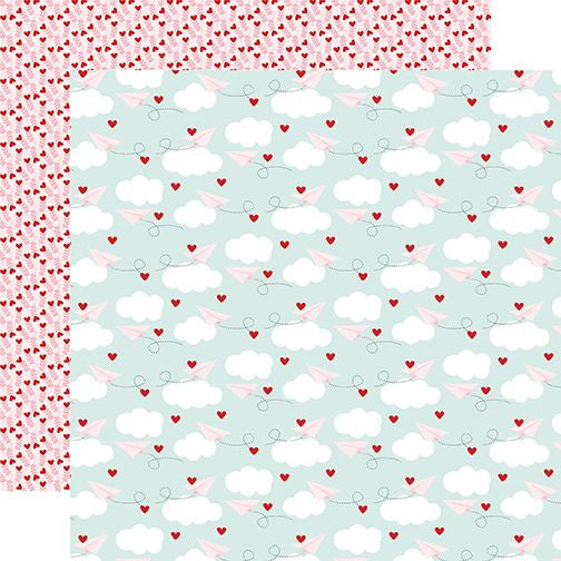 Echo Park Love Notes: Sending My Love DS Paper (1 Sheet)