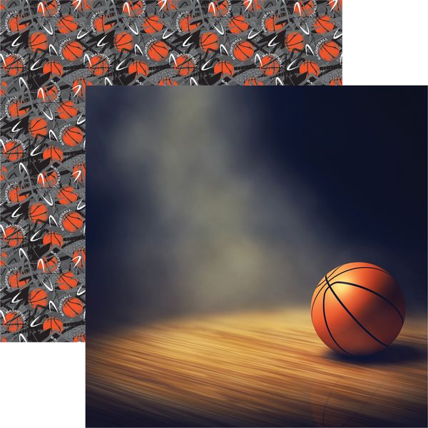 Reminisce Let's Play Basketball: In the Spotlight DS Paper (1 Sheet)