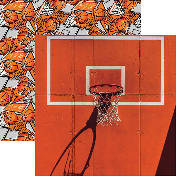 Reminisce Let's Play Women's Basketball: Outdoor Ball DS Paper (1 Sheet)
