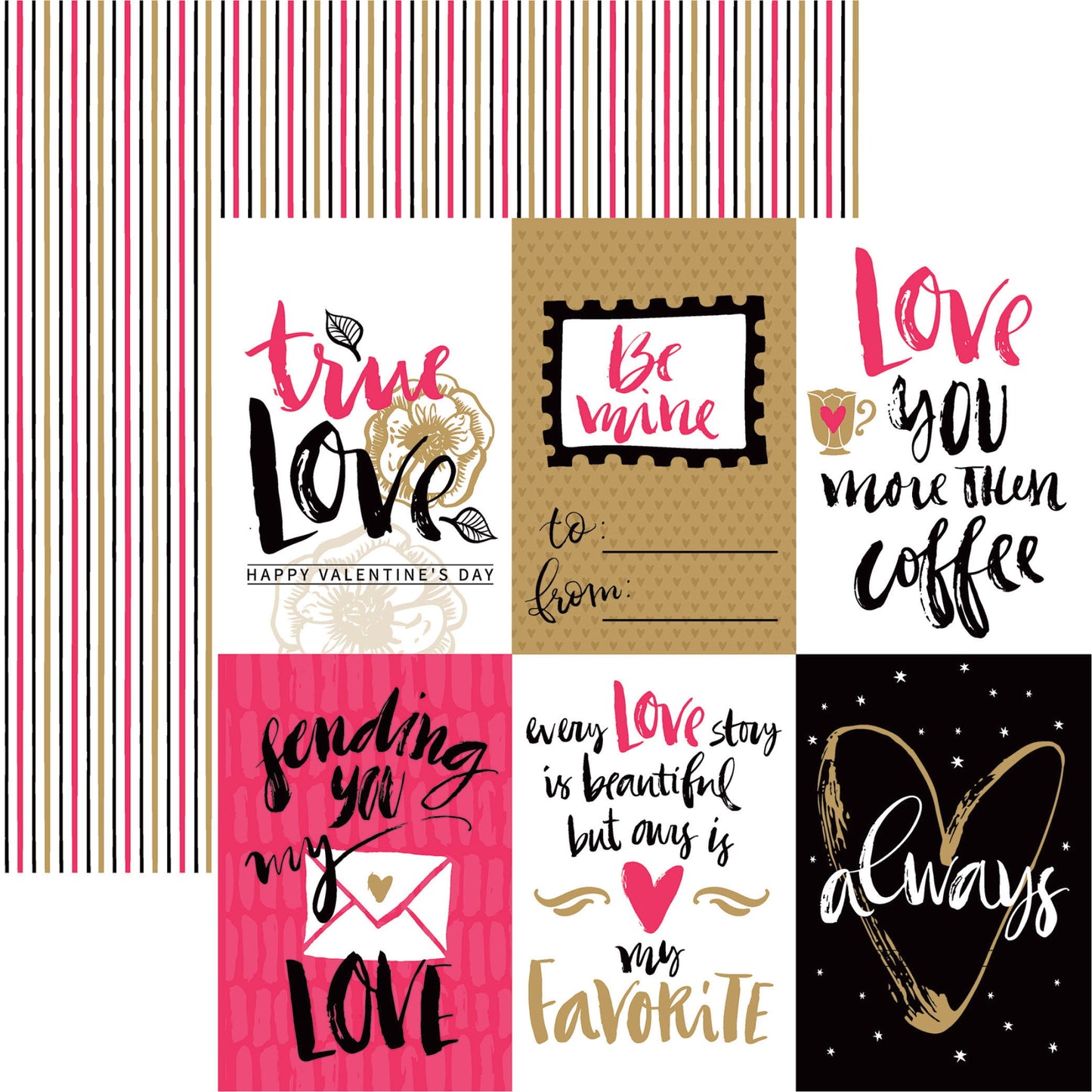 Reminisce Lovestruck: True Valentine DS Paper (1 Sheet)