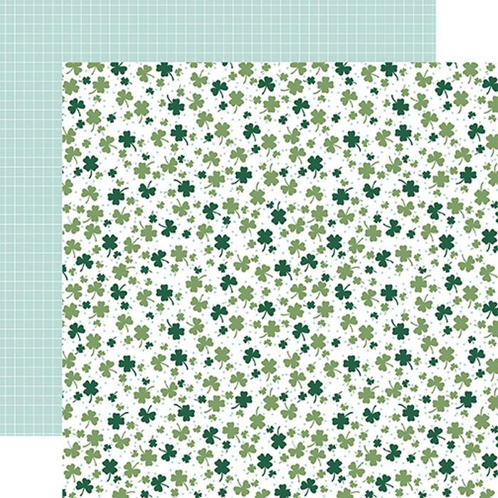 Echo Park: Lucky Charm Shamrocks 12x12 DS Patterned Paper (1 Sheet)