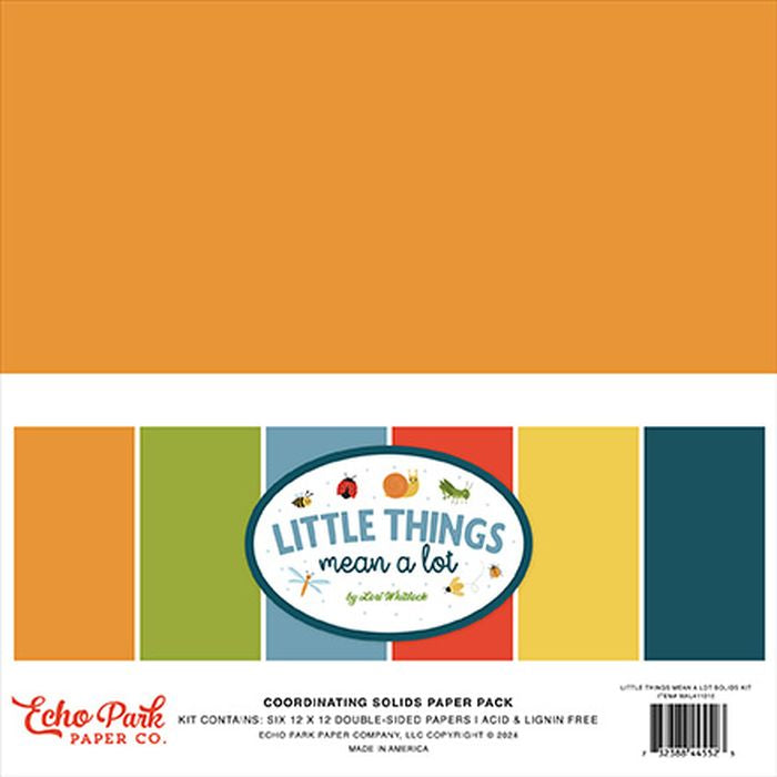 Echo Park Little Things Mean A Lot Solids Kit