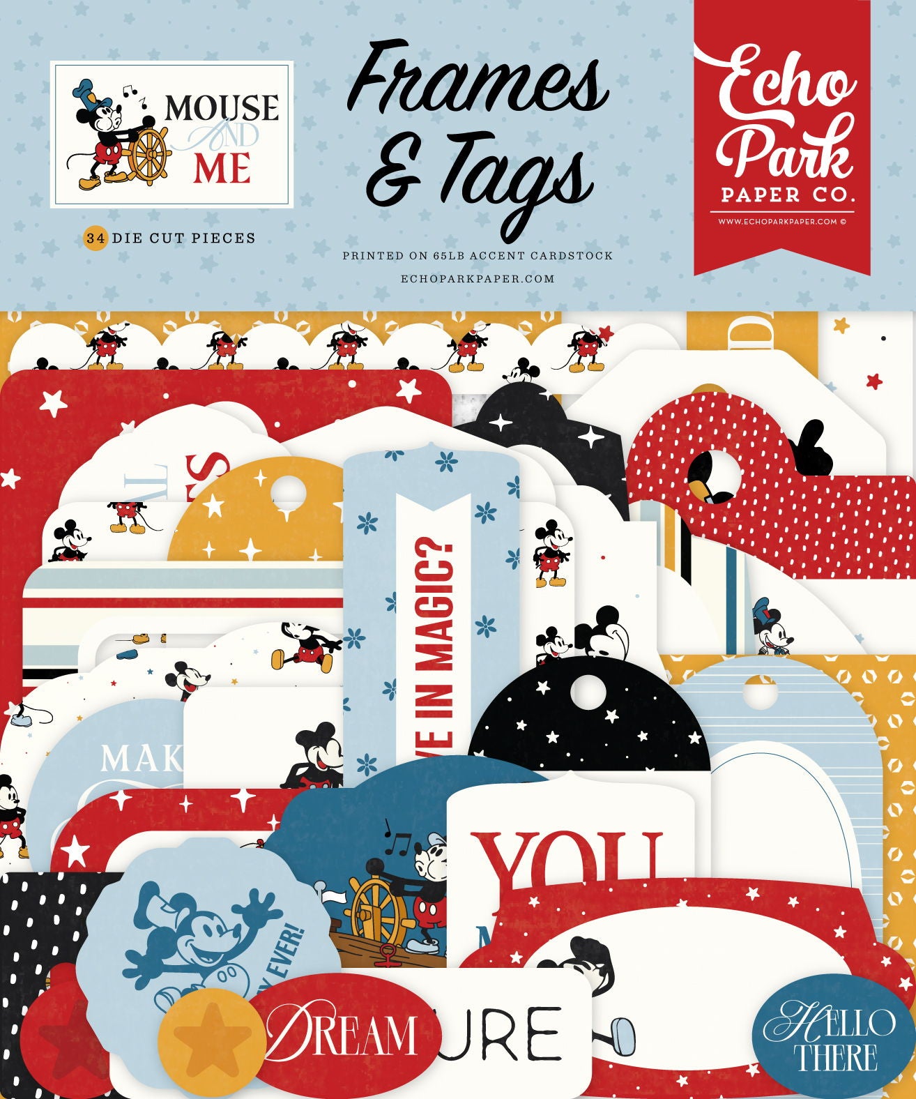 Echo Park Mouse And Me Frames & Tags