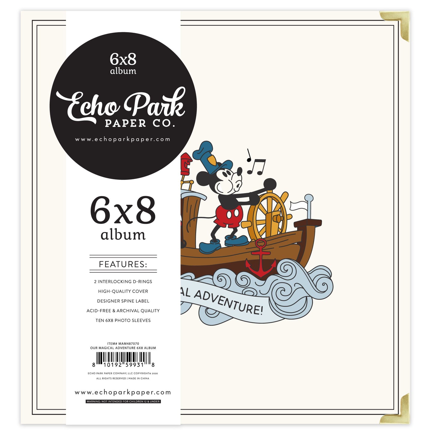 Echo Park Mouse and Me Our Magical Adventure 6X8 Album