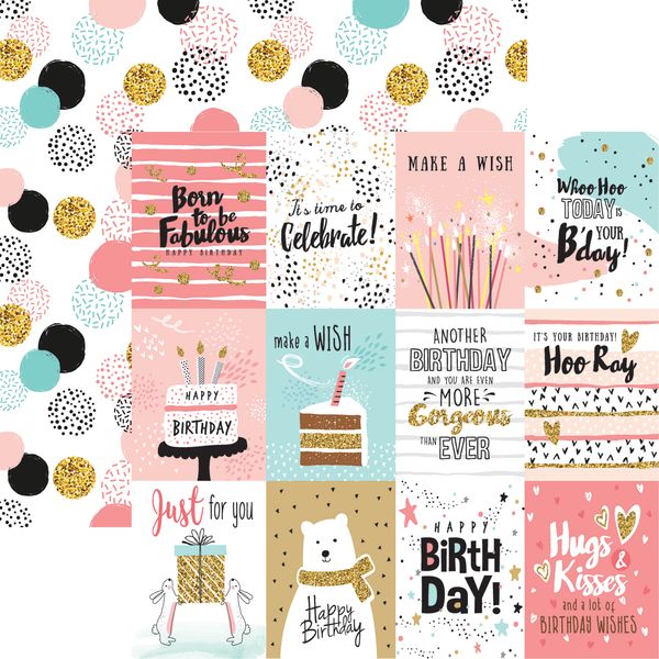 Reminisce Make a Wish: Happy Birthday DS Paper (1 Sheet)