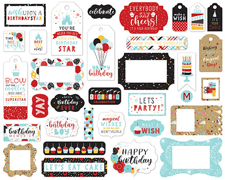 Echo Park Magical Birthday Boy Frames & Tags