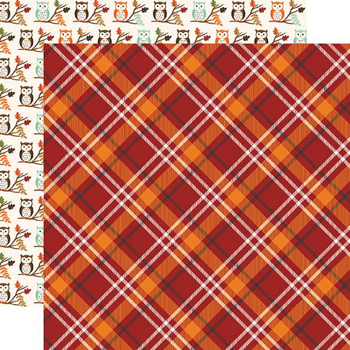 Echo Park My Favority Fall Fall Plaid DS Paper (1 Sheet)