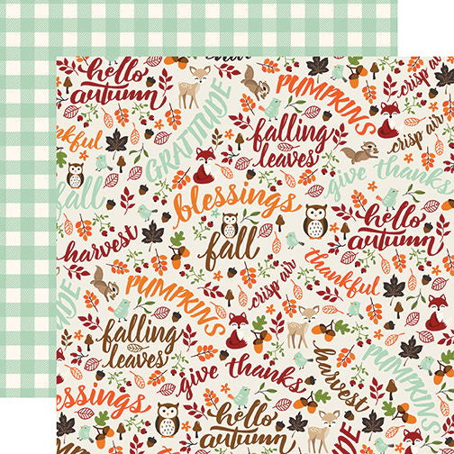 Echo Park My Favority Fall Hello Autumn DS Paper (1 Sheet)