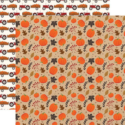 Echo Park My Favorite Fall -Pumpkin Patch 12x12 Paper