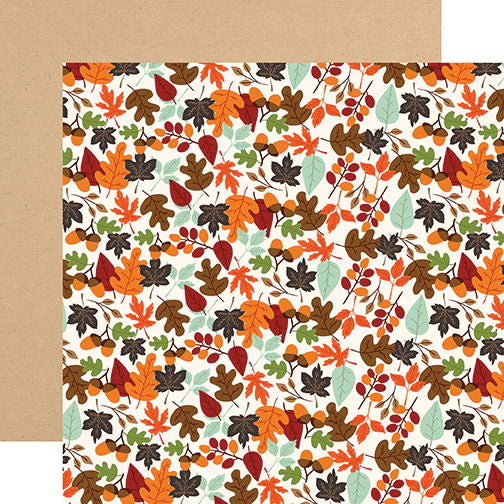 Echo Park My Favority Fall Falling Leaves DS Paper (1 Sheet)