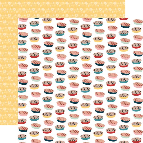 Echo Park Mom's Kitchen: Fresh Baked Pies DS Paper (1 Sheet)