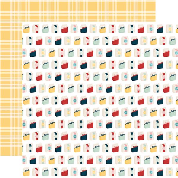 Echo Park Mom's Kitchen: Flour And Sugar DS Paper (1 Sheet)