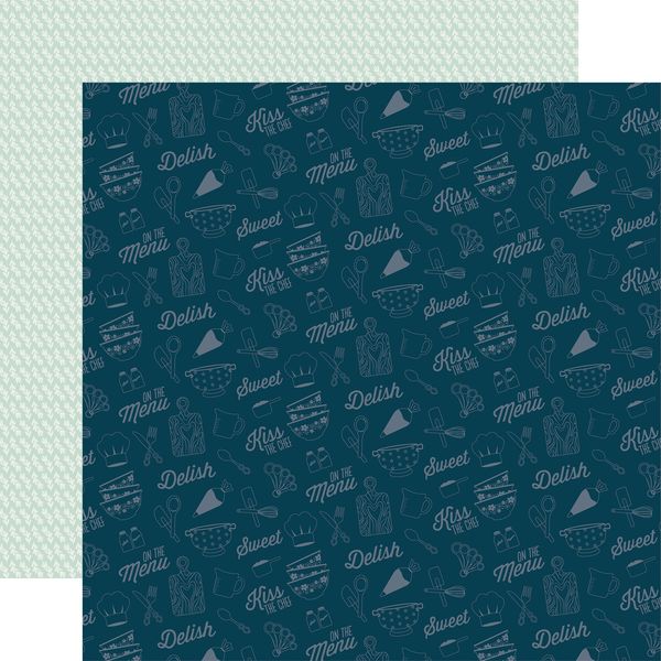 Echo Park Mom's Kitchen: Kiss The Chef DS Paper (1 Sheet)