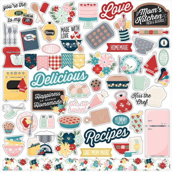 Echo Park Mom's Kitchen Element Sticker
