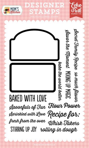 Echo Park Mom's Kitchen: Kitchen Signs Stamp Set
