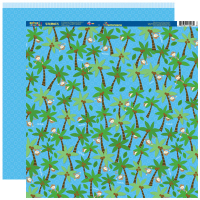 Reminisce Monkey Adventures: Island Monkeys DS Paper (1 Sheet)