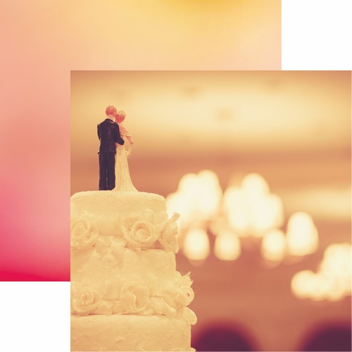 Reminisce Modern Wedding: Takes the Cake DS Paper (1 Sheet)