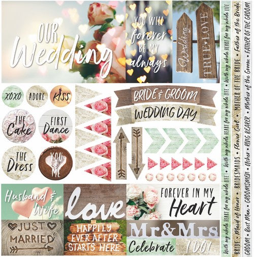 Reminisce Modern Wedding Stickers