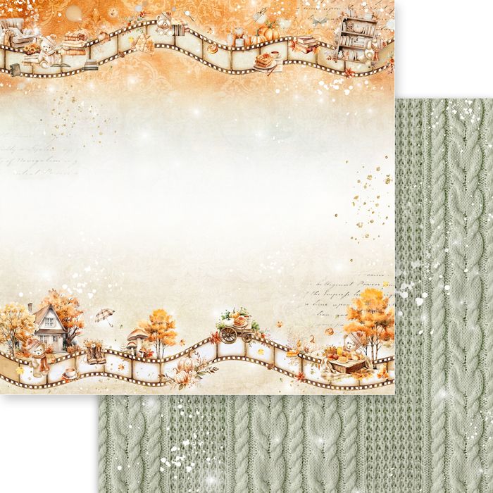 Beary Cozy Double-Sided Cardstock 12"X12"-Hello Fall