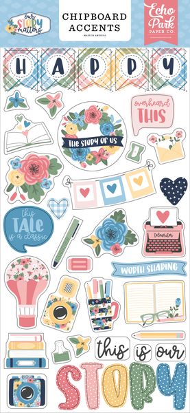 Echo Park Our Story Matters 6x13 Chipboard Accents