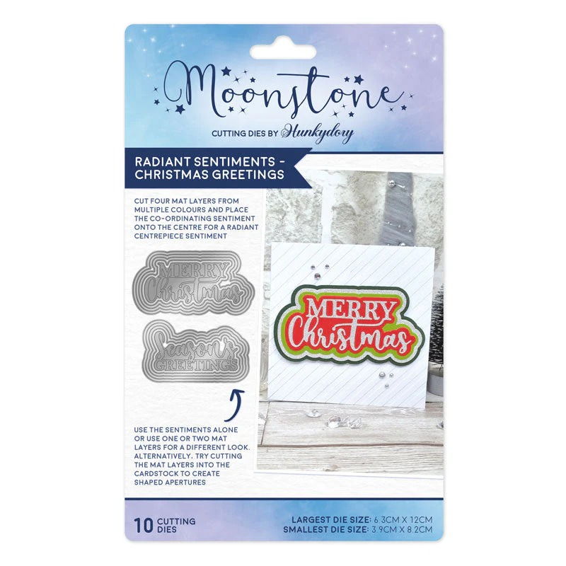 Moonstone Dies - Radiant Sentiments - Christmas Greetings