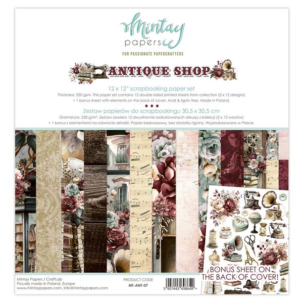 Mintay Antique Shop 12x12 Pad